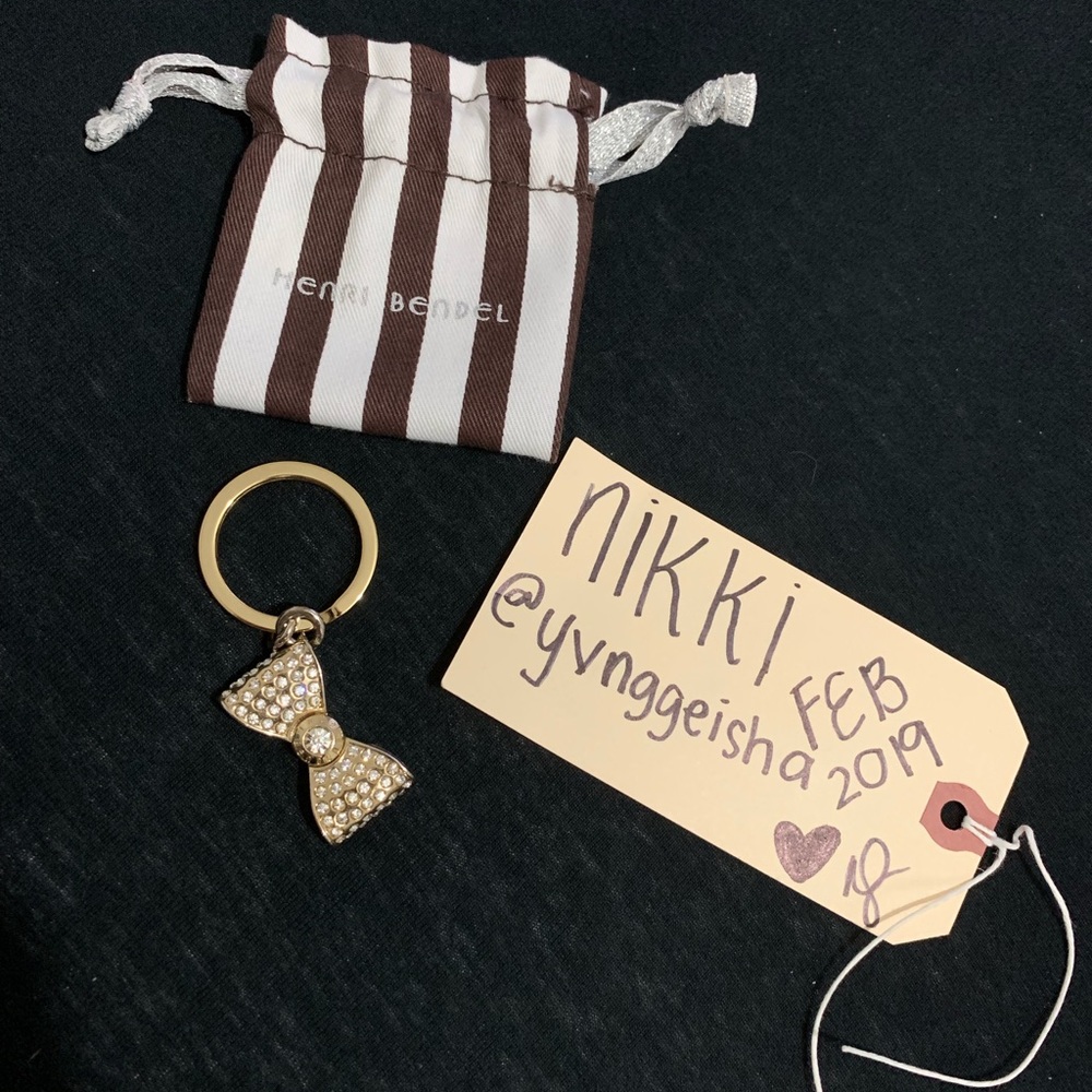 SOLD Henri Bendel Bow Keychain NWOT